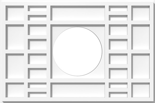 Beaux Architectural Grade Pvc Contemporary Ceiling Medallion