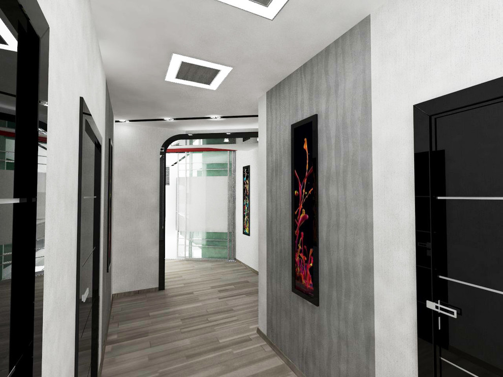 квартира стиль хай тэк + футуризм