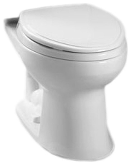 TOTO Eco Drake Elongated Front Toilet Bowl in Cotton White, C744EF.10