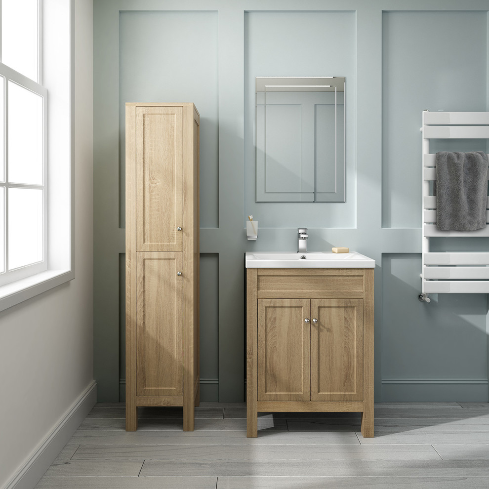 Melbourne Oak Effect Suite Contemporary Bathroom West Midlands