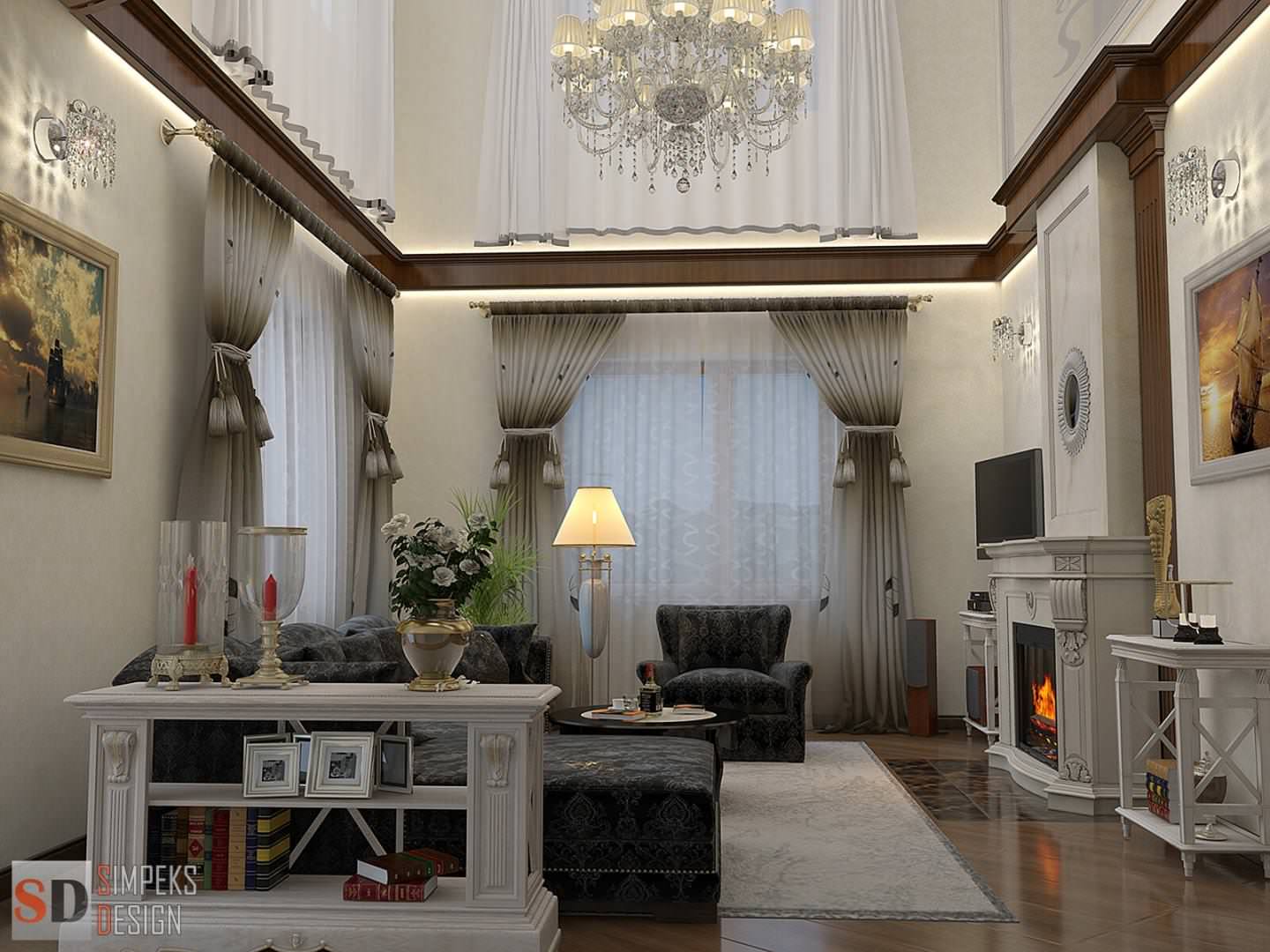 Neoclassical style in the country house