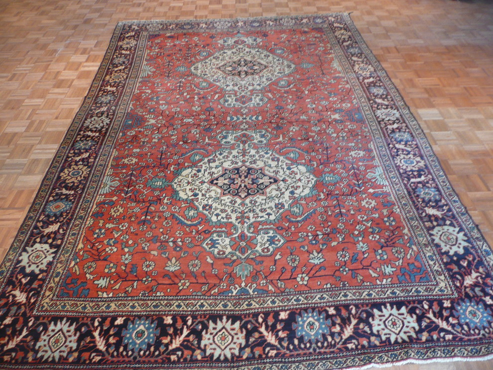 9x12 Antique Tabriz Rug, 9x12 Traditional Area Rugs by Oriental
