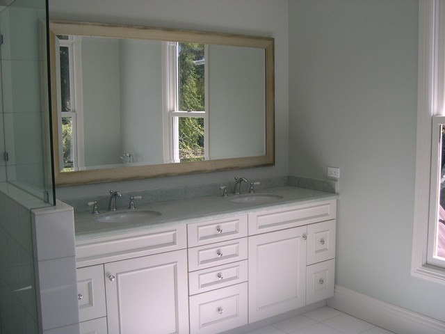 White Bathroom Cabinets Traditional Bathroom San Francisco