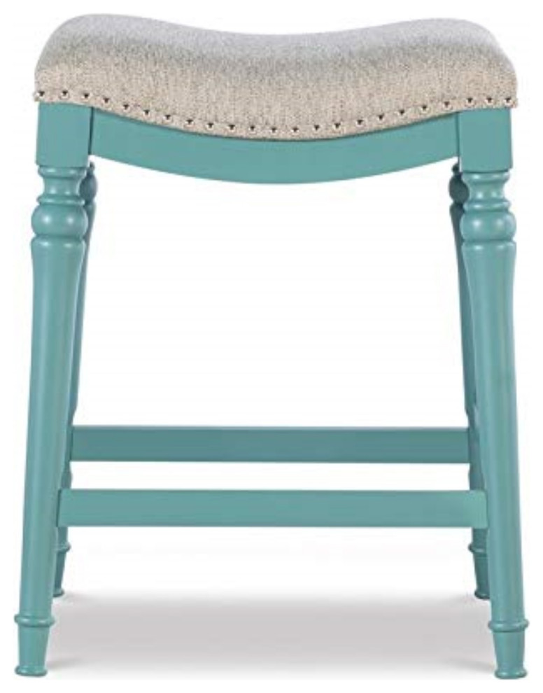 Hayes Big And Tall Counter Stool, Blue