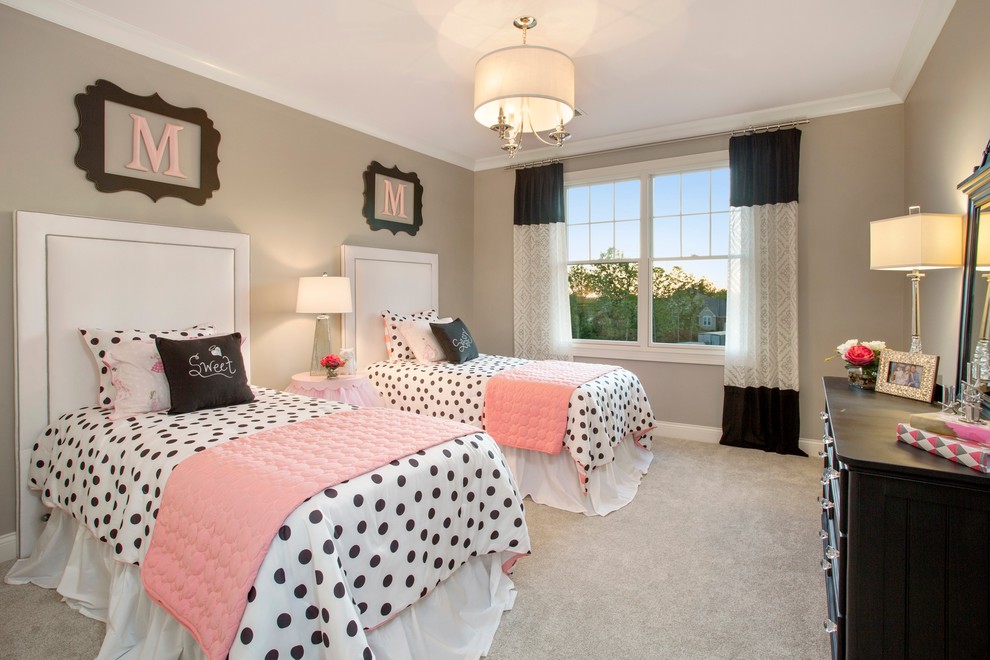 This is an example of a transitional bedroom in Cincinnati.