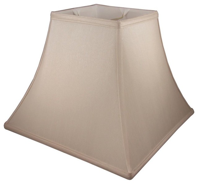 Square Bell Lampshade In Taupe 12 Diam X 9 75 H