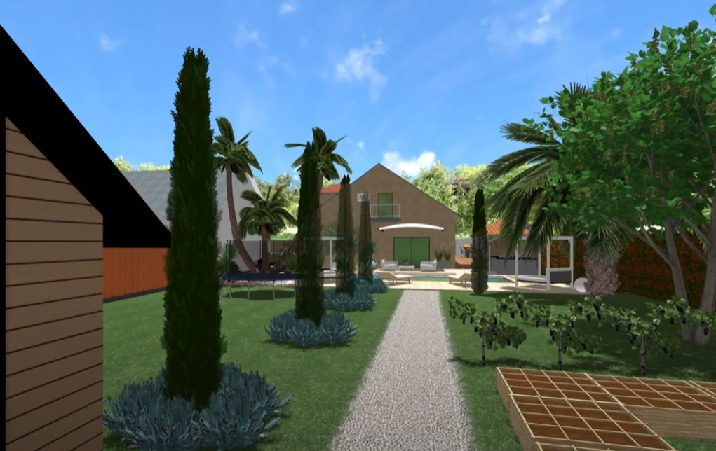 Jardin familial moderne