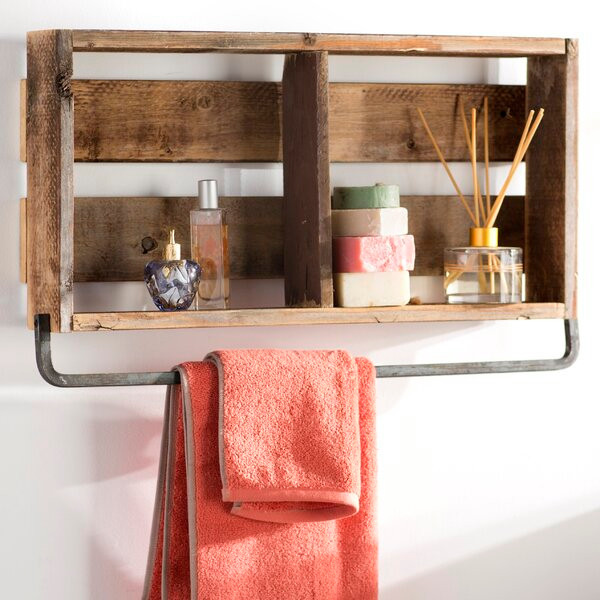 Barnwood Shelf for Guest Bath