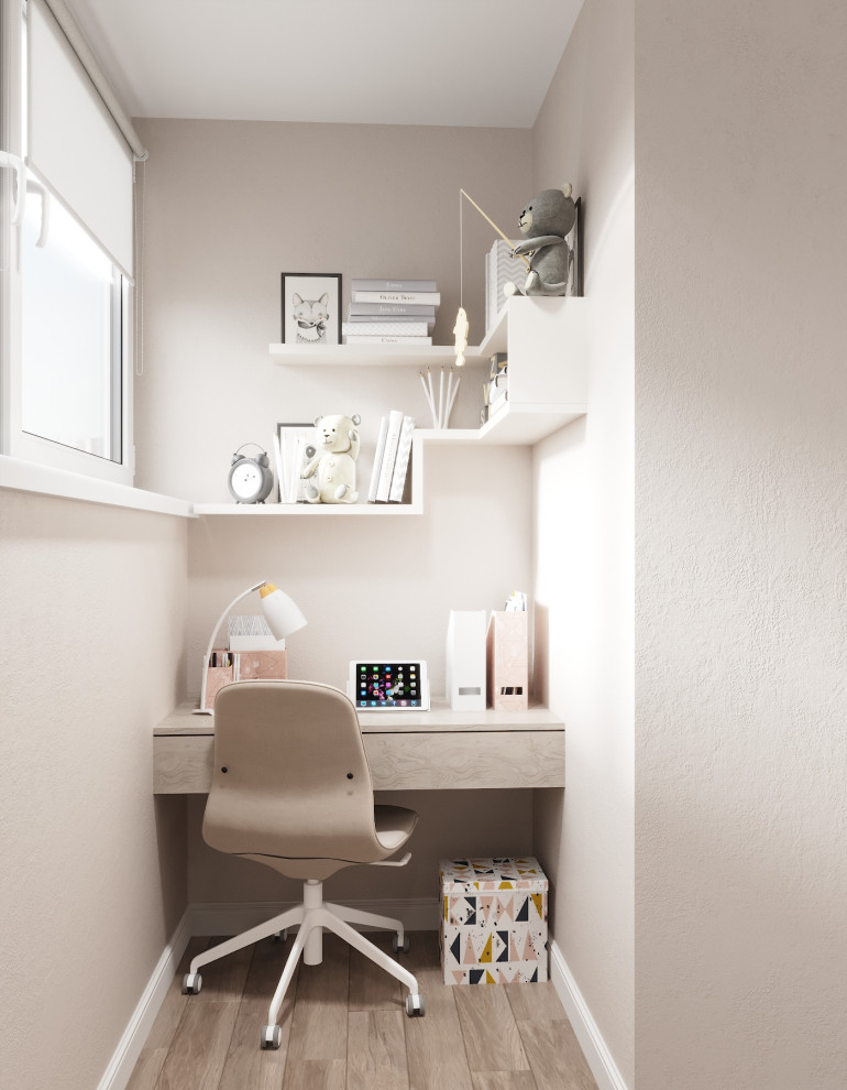 "Пудровые оттенки". Квартира 97 кв.м, ЖК "Левобережный"