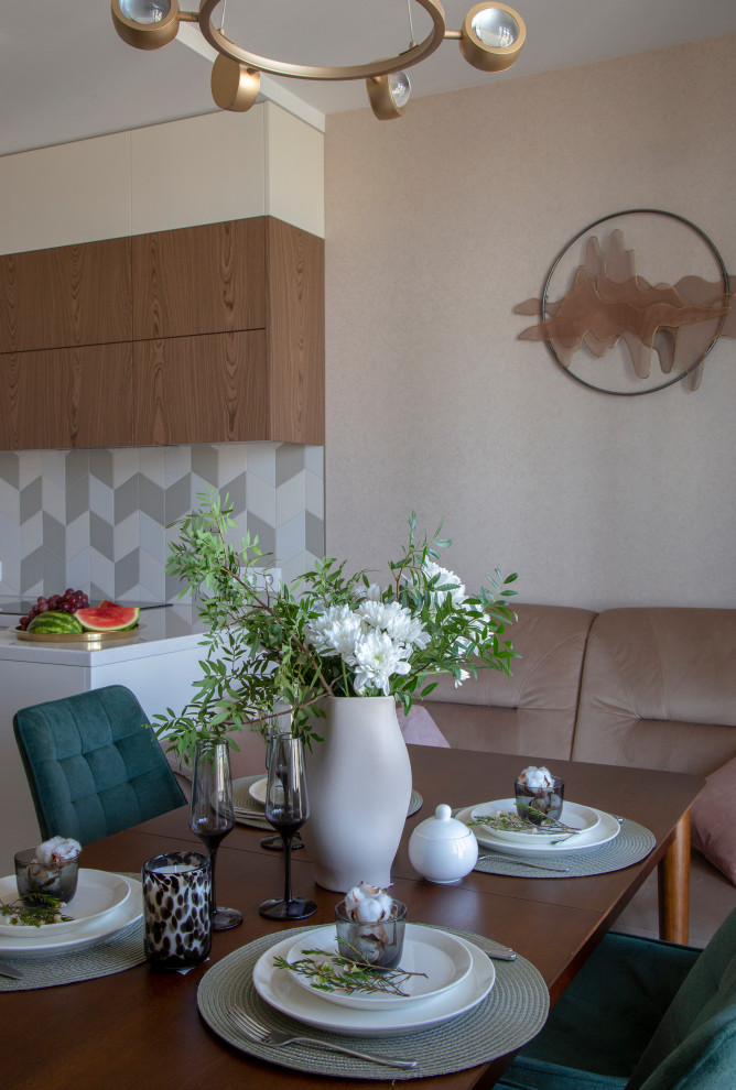 Проект 3-х комнатной квартиры "Лесная Рапсодия". Кухня.