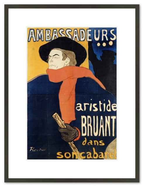TOULOUSE LAUTREC POSTER Ambassadeurs Bruant 16X20