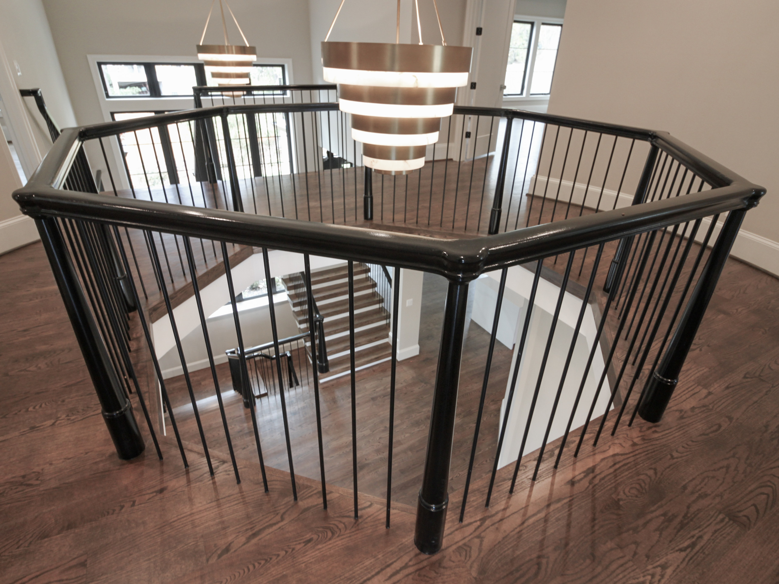 89_Eclectic and Edgy Staircase in French Contemporary Residence, McLean VA 2210