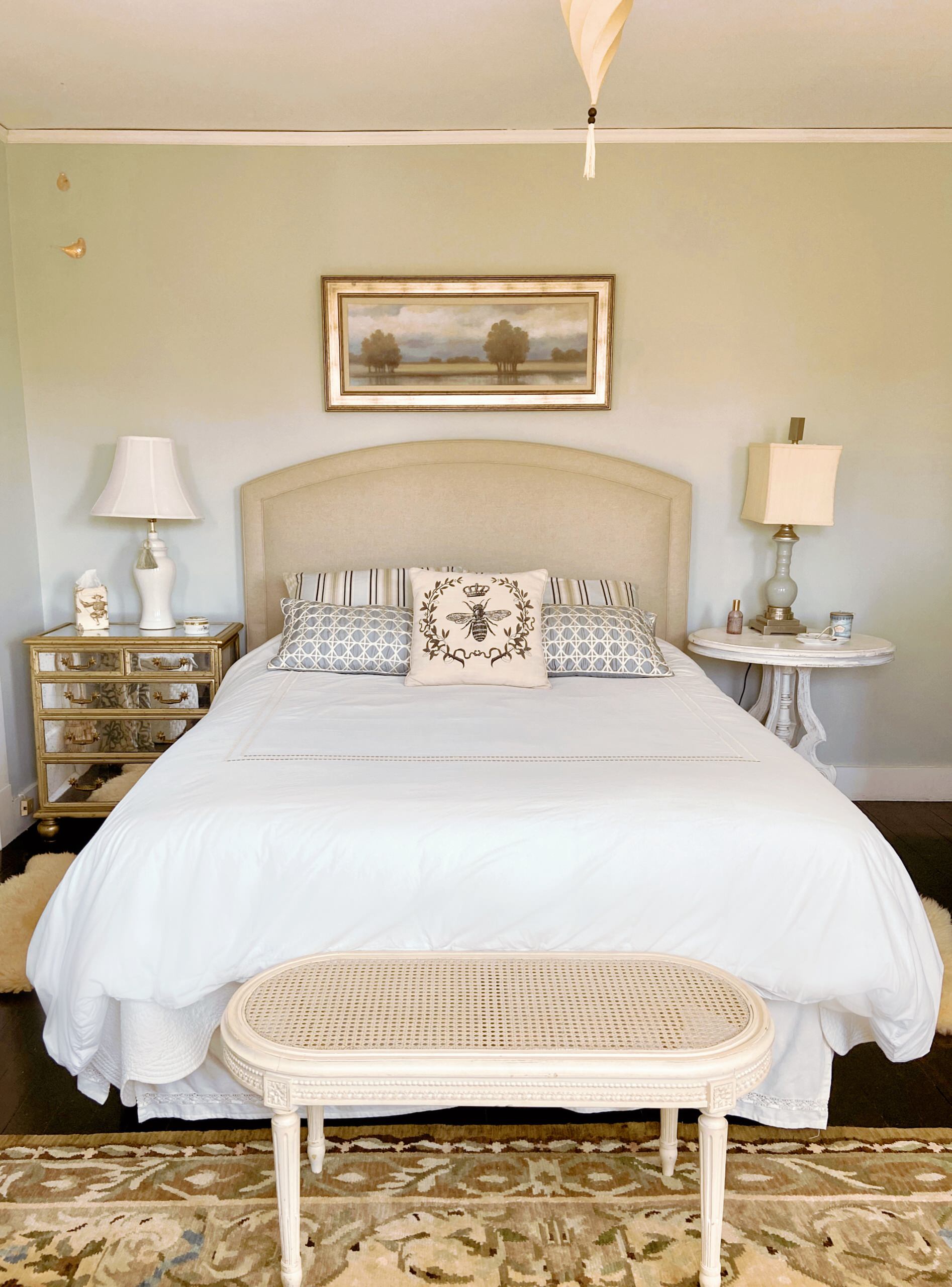 Country French Master Bedroom — Watch Hill, RI