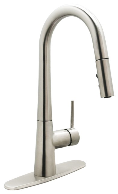 Huntington Brass Pull Down Kitchen Faucet Contemporary Kitchen