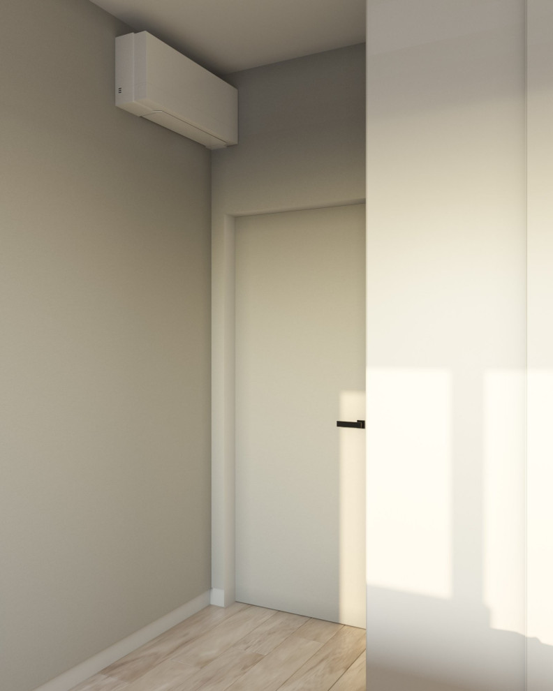 современная двушка в светлых тонах