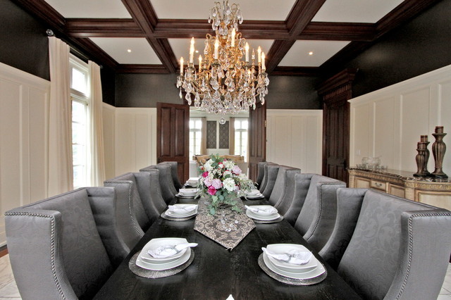 Luxury Home Staging Modern Mansion Traditional Dining