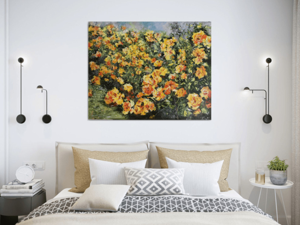 Спальня - Дизайн интерьера - Картины художницы Дианы Маливани (1)