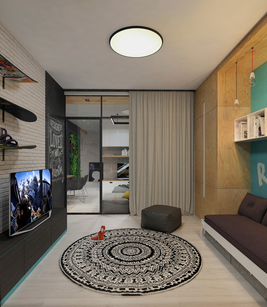 Квартира в индустриальном стиле для молодой пары