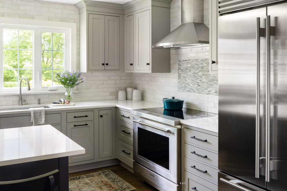 Nimbus and Grey Wood-Mode Cabinets in West Chester Kitchen Remodel ...