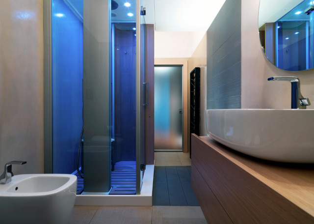 Attico Milano centro contemporary-bathroom