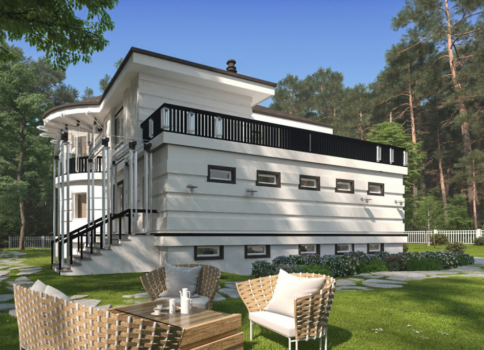 Проект дома в стиле АРТ-Дэко в Махачкале