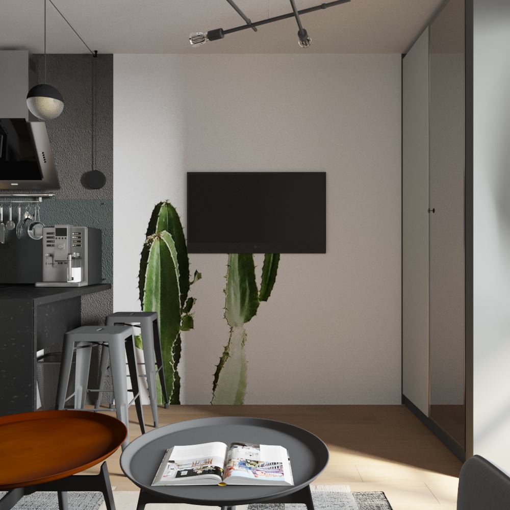 Студия в скандинавском стиле в ЖК "Я романтик"