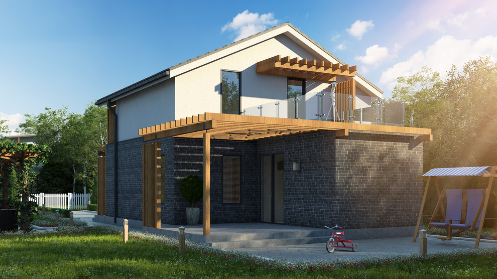 Уютный дом с мансардным этажом – 107,7 кв.м.