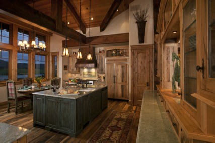 Inspiration for a country kitchen in Denver.