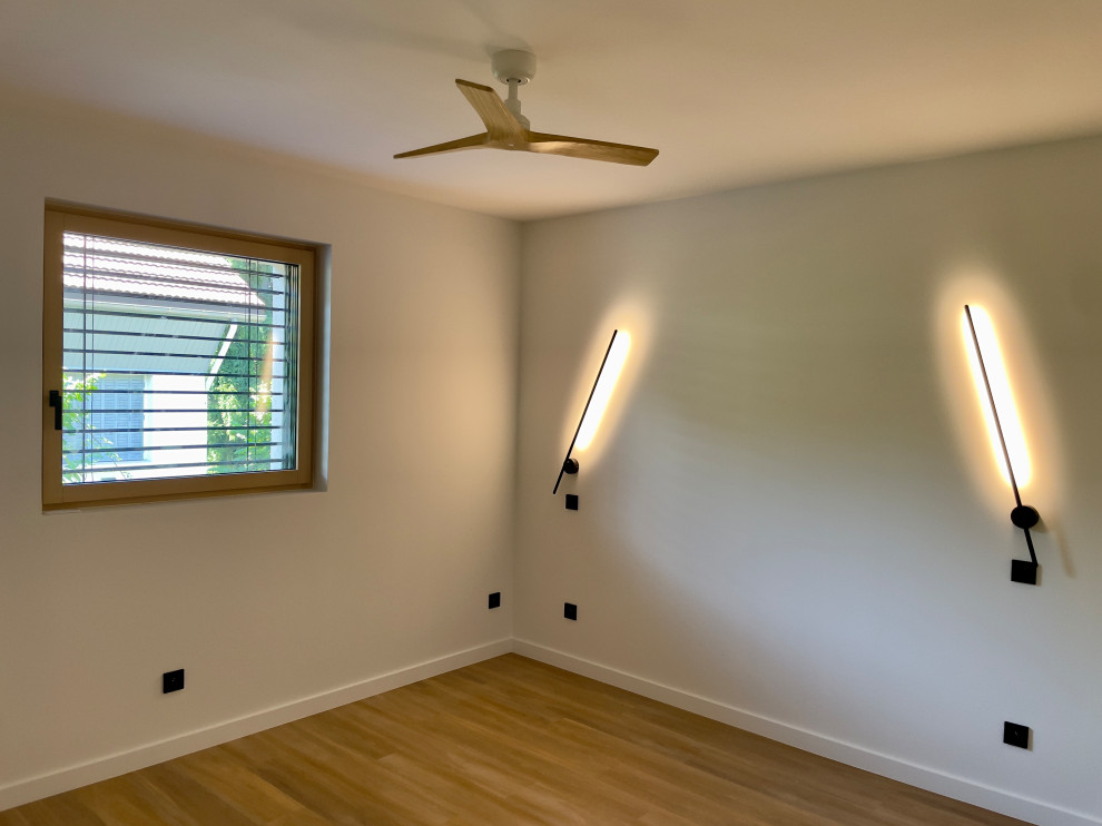 (En cours) Maison ossature bois mixte enduit, bardage bois
