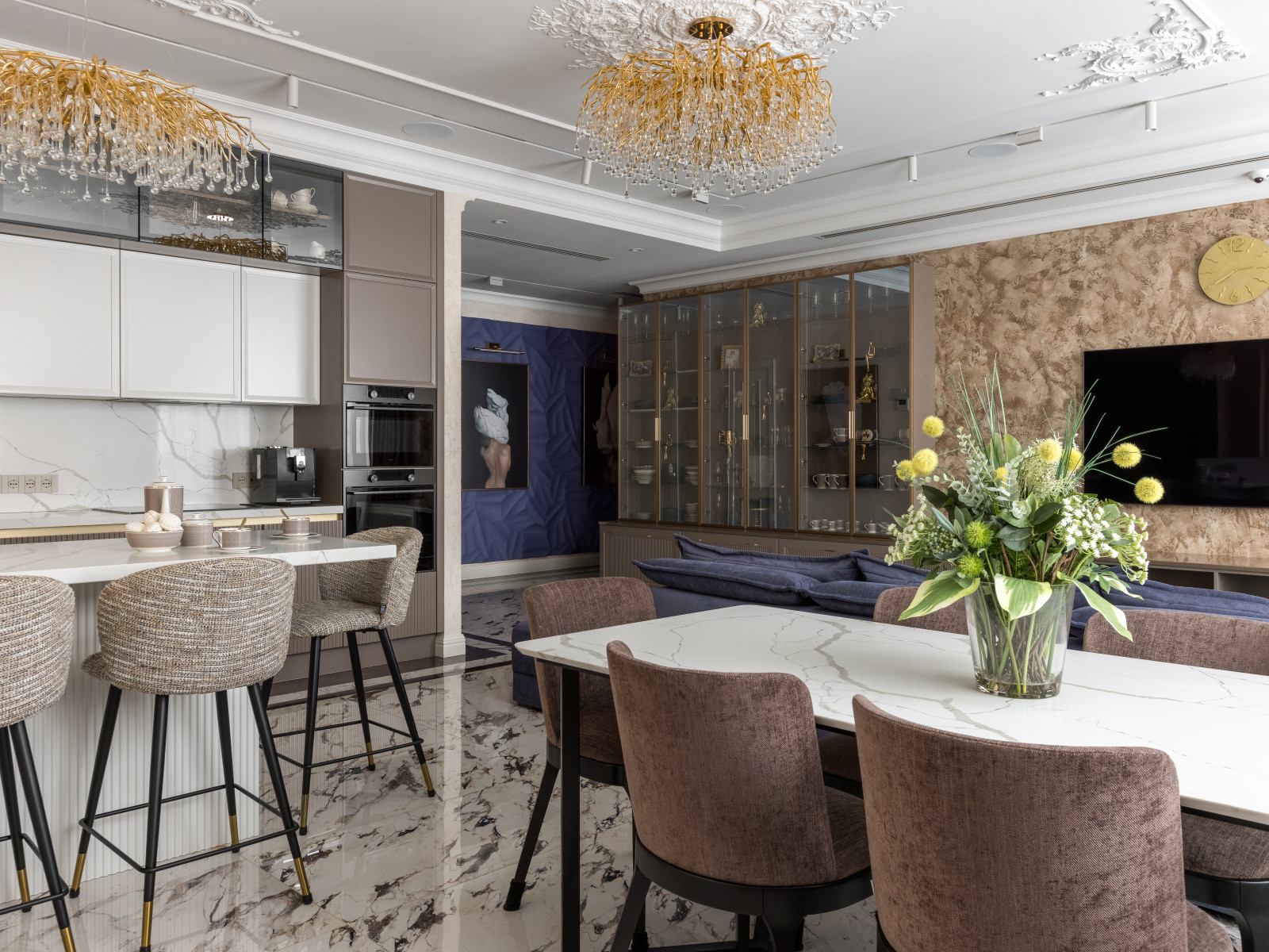 Статусный интерьер в ЖК Сити парк (фото)