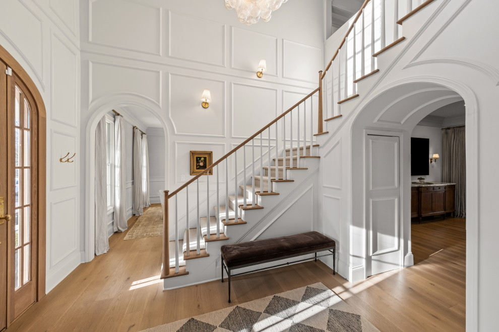 Contemporary Paneled Entryway