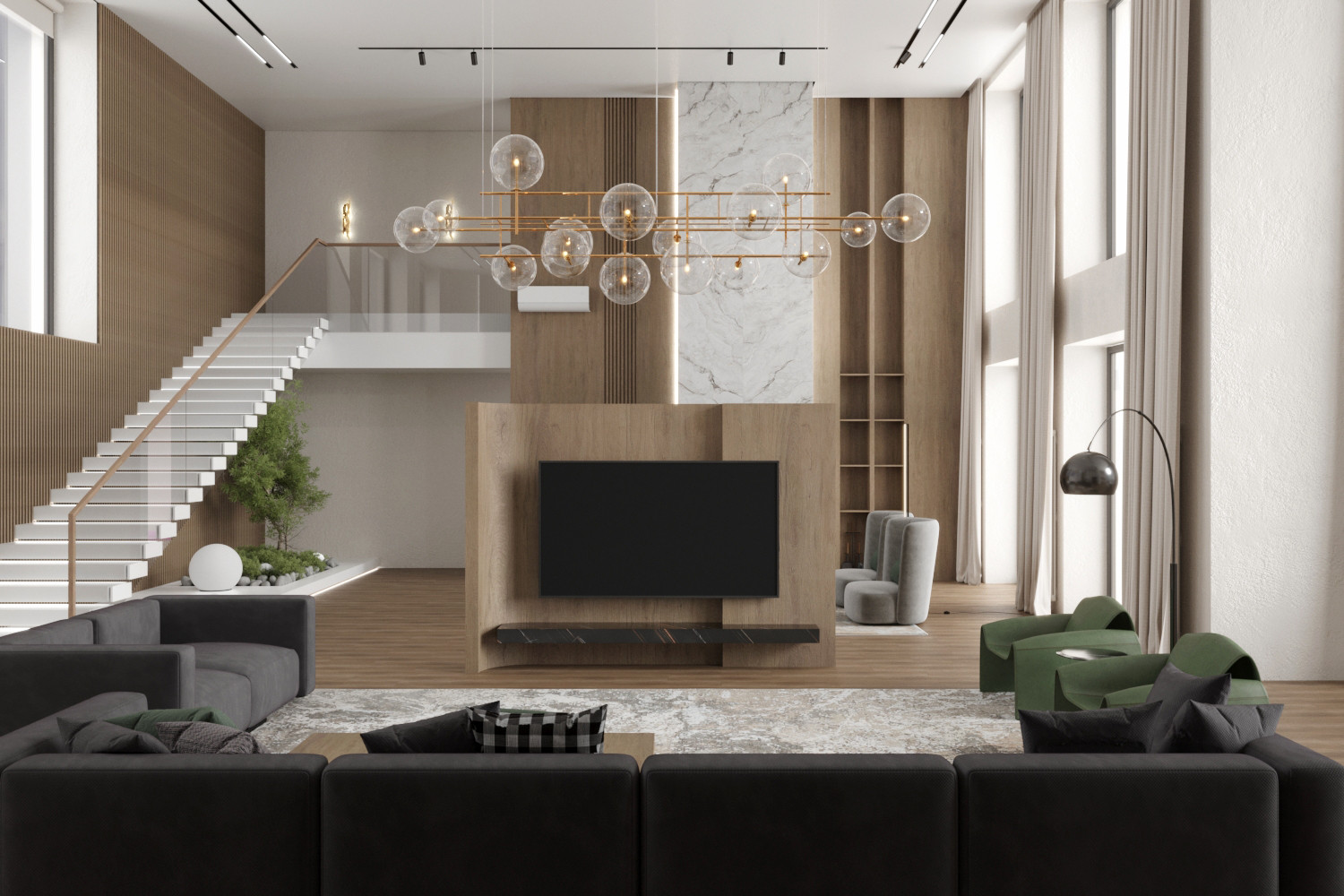 Дом ДНТ "Удача". Гостиная