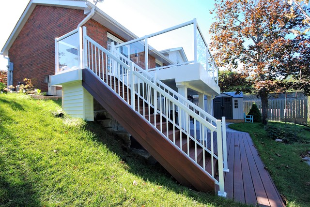 Deck With Glass Railing terrace