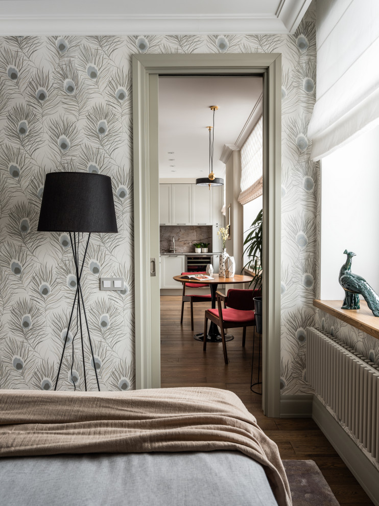 Вид на гостиню из спальни.