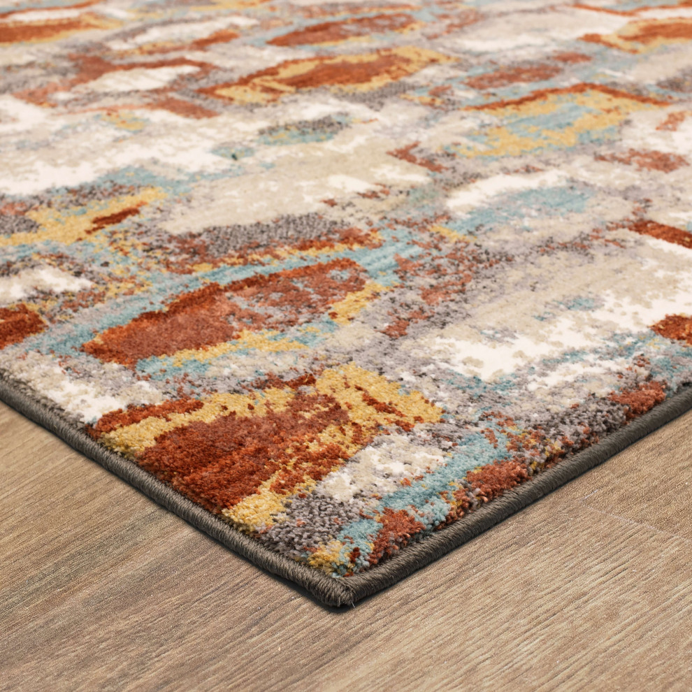 Karastan Gimlet Robin's Egg Blue Area Rug Contemporary Area Rugs by Mohawk Home Houzz