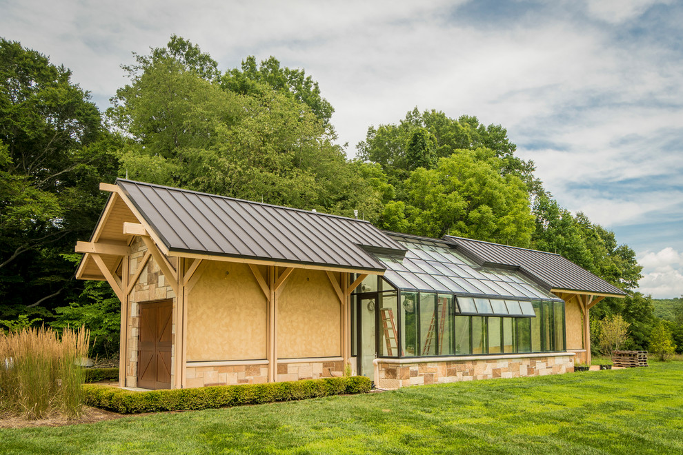 Timber Greenhouse Contemporary Shed Indianapolis by Tabberson