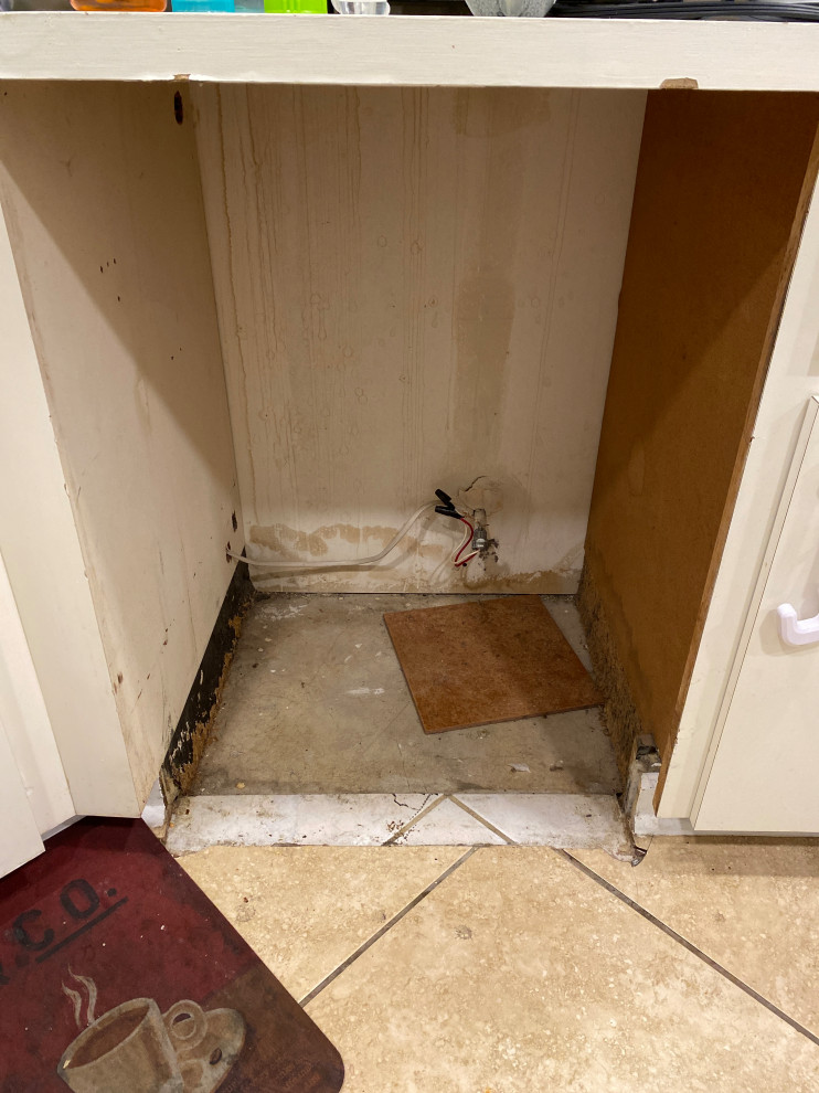 Empty space where the dishwasher was?