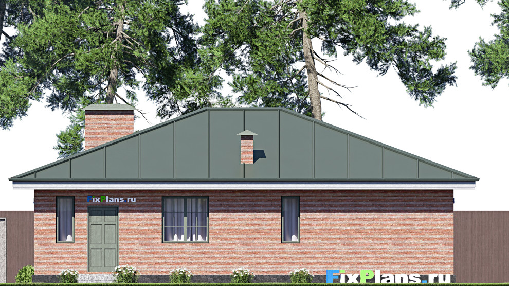 Проект одноэтажного дома 14х13м S147м2 F-18260