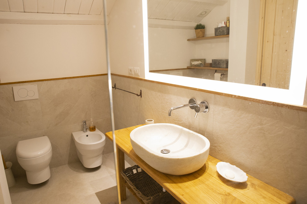 Ispirazione per una stanza da bagno chic