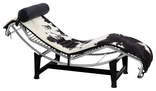 Modern Contemporary Urban Living Lounge Chair Chaise White Black Modern Contemporary Urban Living Lounge Chair Chaise White Black Leather Indoor Chairs By House Bound