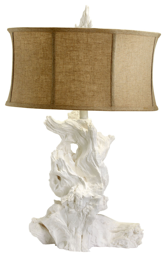 Cyan Design Driftwood Table Lamp, White