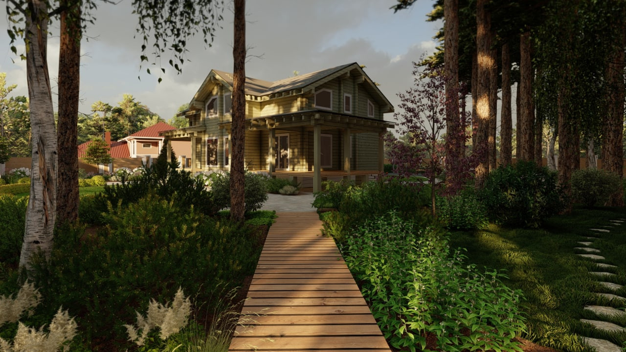 Проект сада Лесная жемчужина