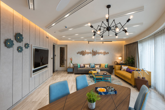 15 Of The Best False Ceiling Designs From Indian Open Plan Spaces
