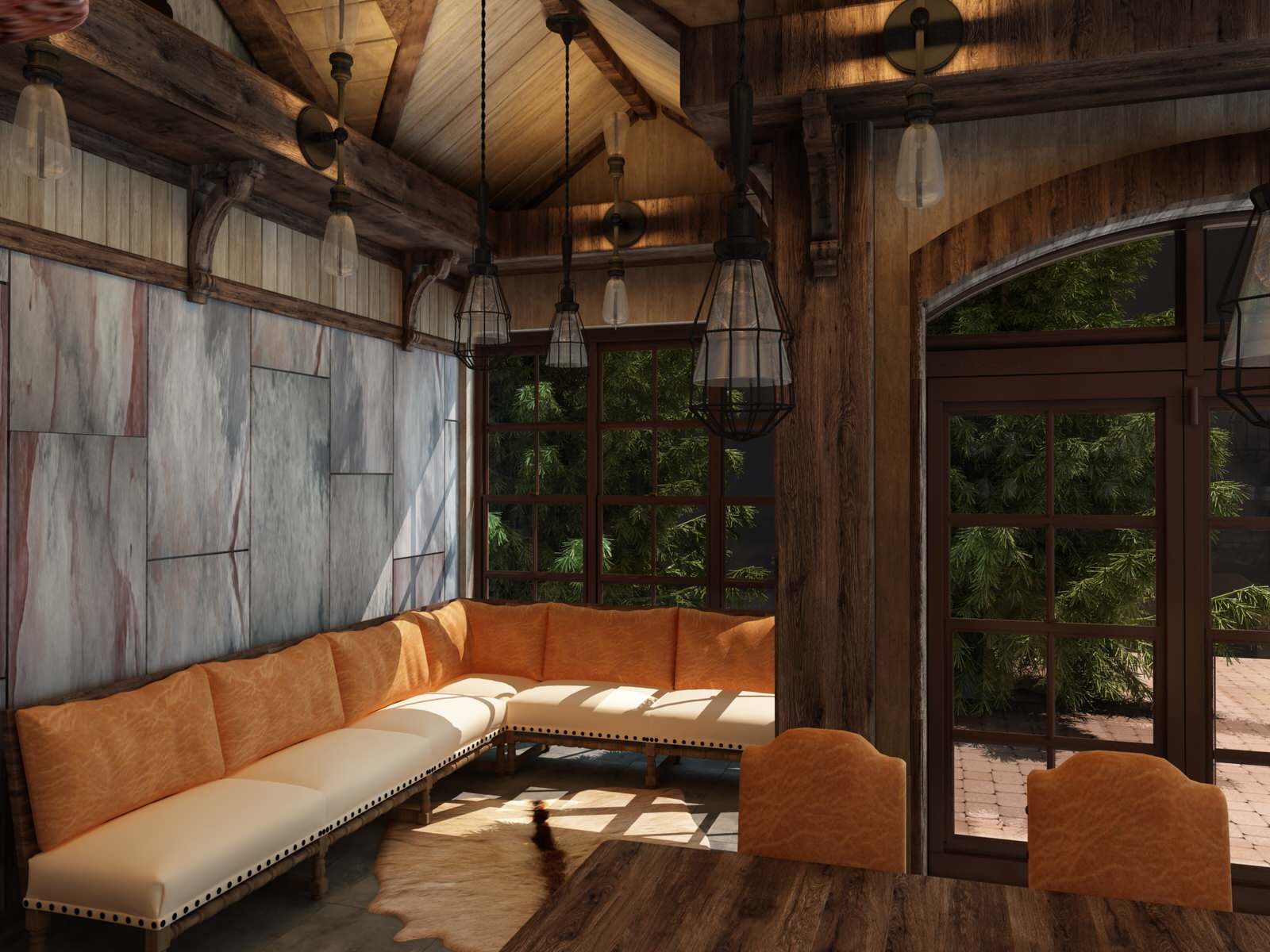 Дизайн зимней теплой беседки г.Челябинск