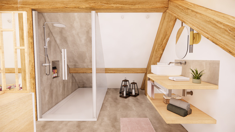 Mezzanine Airbnb Rouen 3D