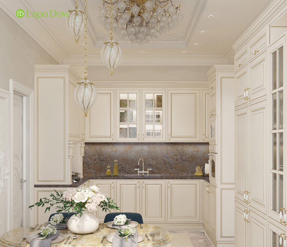 Дизайн трехкомнатной квартиры 120 кв. м в классическом стиле. Фото проекта