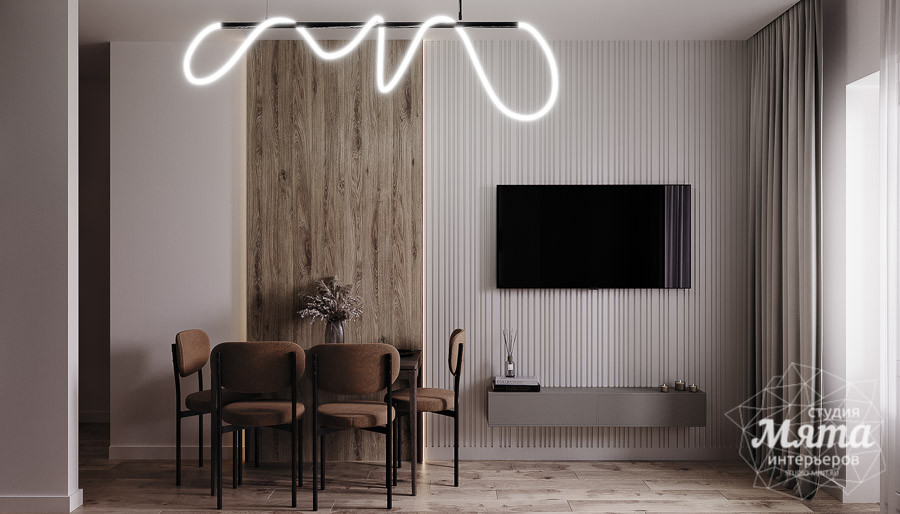 Дизайн интерьера однокомнатной квартиры в Санкт-Петербурге