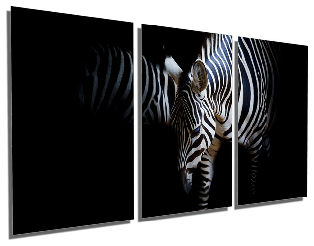 3 Panel Abstract Zebra Modern Decor Canvas Wall Art HD Print