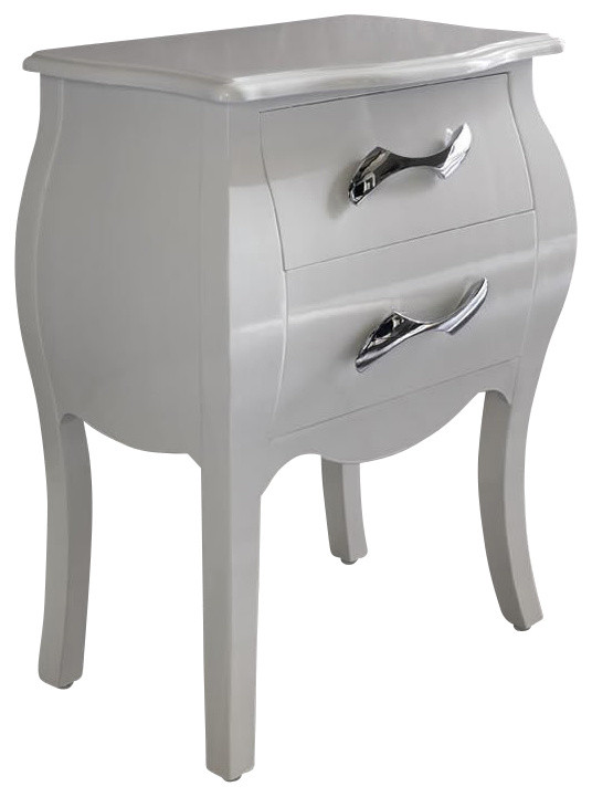 Dupen Nelly Nightstand in White