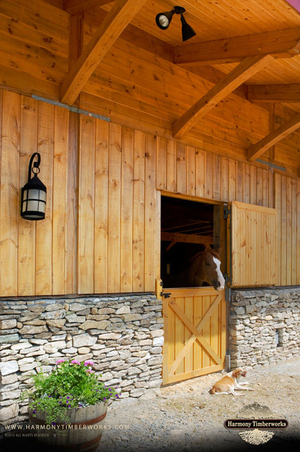 Timber Frame Wooden Horse Barn
